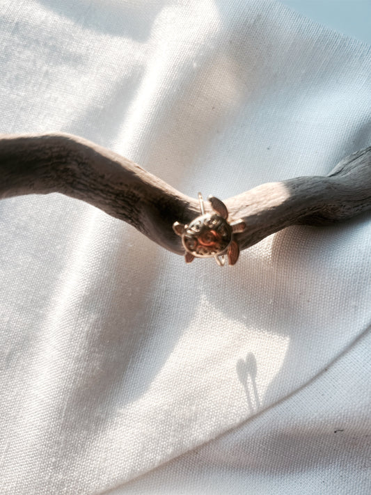 Bague Tortue Dorée – Aloha
