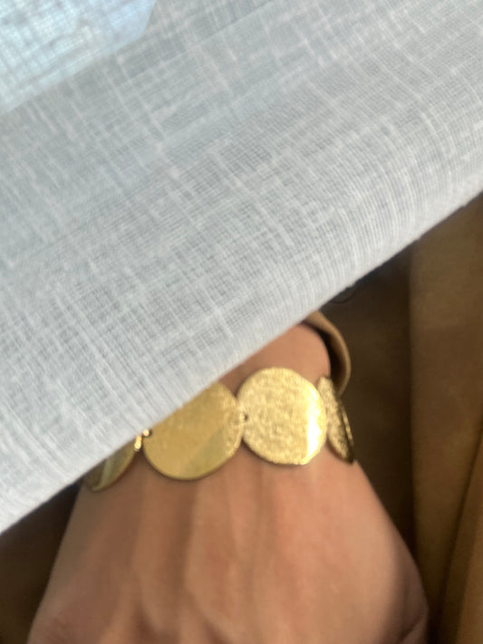 Bracelet Galet Doré