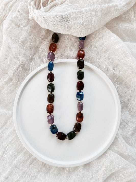 Collier en perle coloré