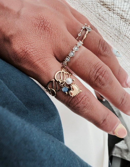 Bague Portugal charm coeur