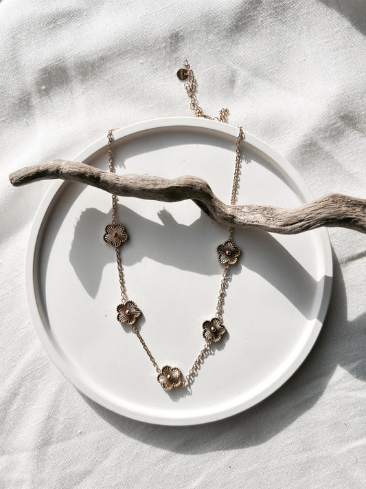 Collier Trèfles Dorés